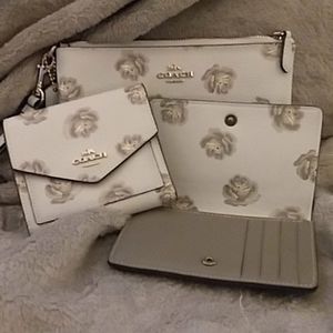 Coach Sky Rose wallet set